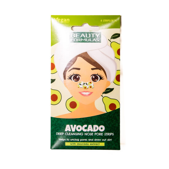  Beauty Formulas deguna poru plāksteri ar avokado ekstraktu (6 gab.)