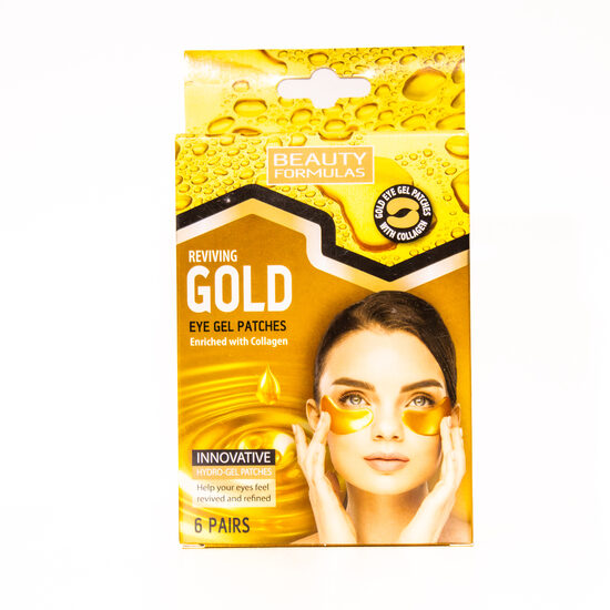 Beauty Formulas gēlveida plāksnītes ādai zem acīm ar zeltu 6gb