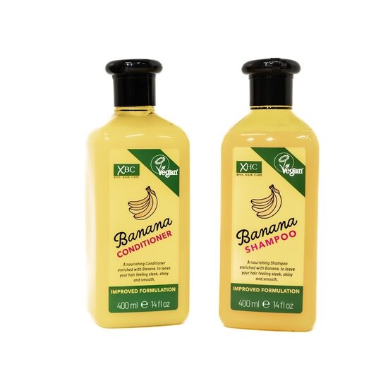 XHC Banana šampūna un kondicioniera komplekts (400 ml + 400 ml)