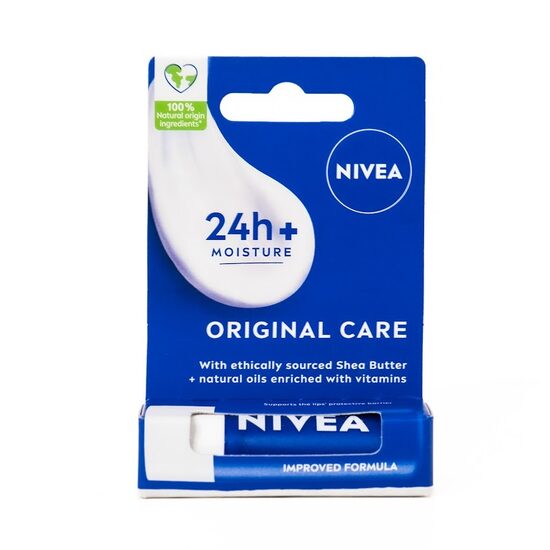 NIVEA Original Care lūpu balzams – 24h mitrināšana