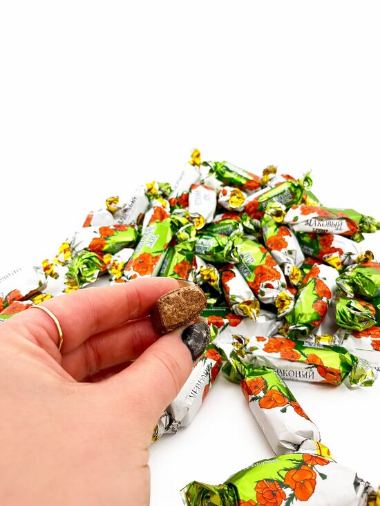 Šokolādes konfektes ar magoņu pildījumu 1kg