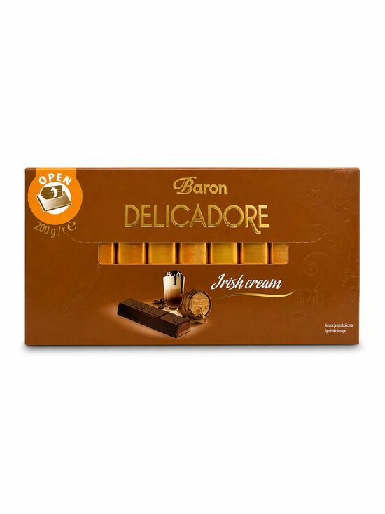 Baron Delicadore Irish Cream ar maigu īru krējuma garšu
