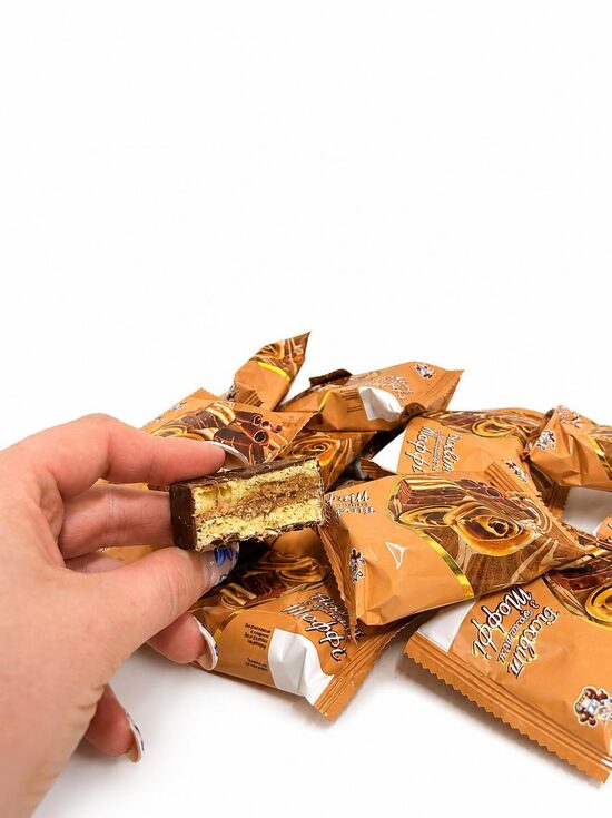 Gardas šokolādes konfektes ar maigu biskvīta un krēmīgu pildījumu