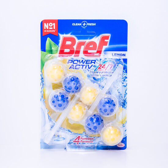 BREF Power Aktiv Lemon tualetes bloks, 2×50 g