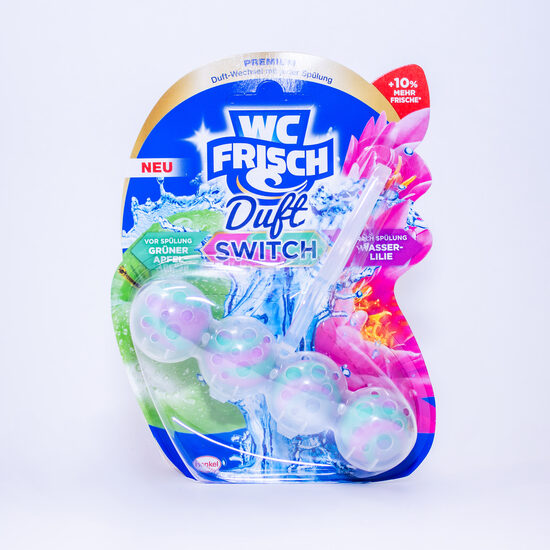 WC Frisch Duft Switch tualetes bloks – Zaļais ābols & ūdens lilija