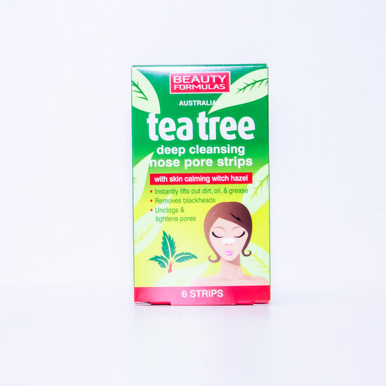 Beauty Formulas Tea Tree deguna poru attīroši plāksteri 6gb