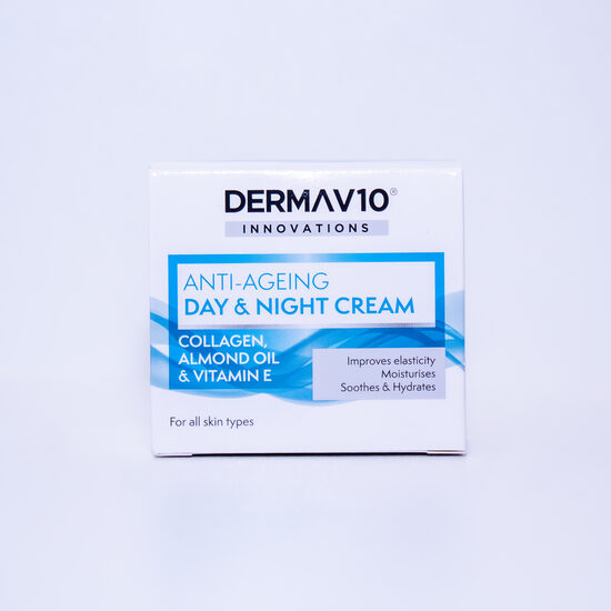 DERMA V10 Q10 Pretgrumbu dienas un nakts krēms ar kolagēnu 50ml