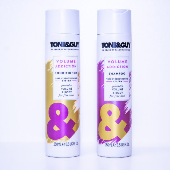TONI&GUY Volume Addiction Šampūns un Kondicionieris – 250 ml