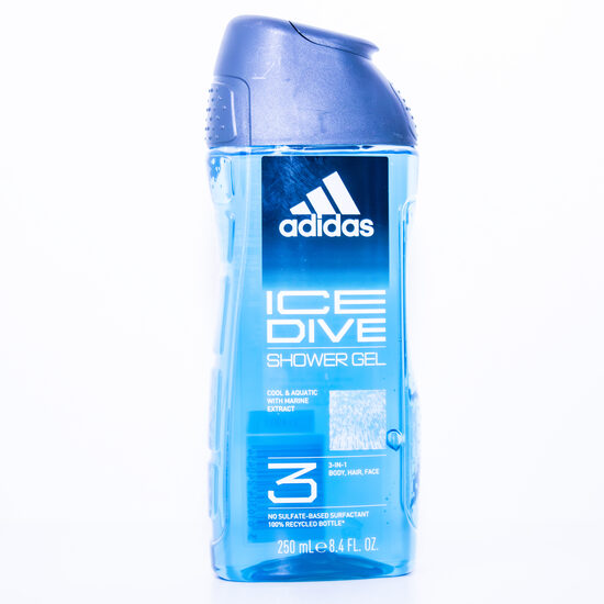 Adidas Ice Dive 3‑in‑1 dušas želeja – 250 ml