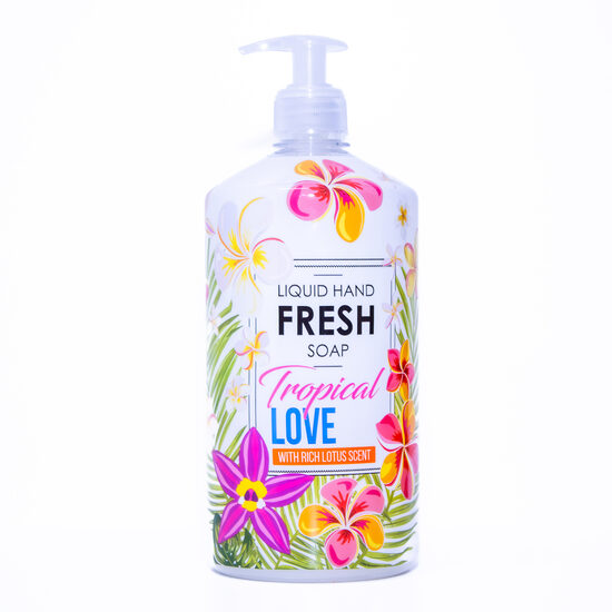 Fresh Tropical Love šķidrās roku ziepes, 1 litrs
