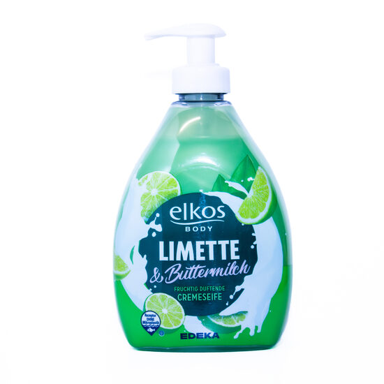 Elkos šķidrās ziepes Cremeseife Limette & Buttermilch (500 ml)