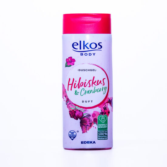 Elkos dušas želeja Hibiskus & Cranberry (300 ml)