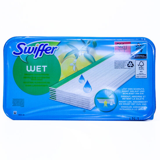 Swiffer Dry maināmās rezerves salvetes slapjās 12gb
