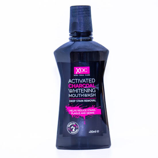Xoc Activated Charcoal Whitening Mouthwash 500 ml