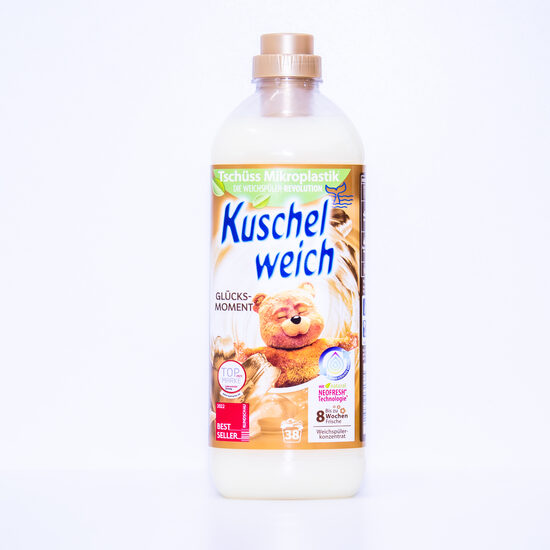 KUSCHELWEICH veļas mīkstinātājs glucks-moment (zelta)1L 38 mazg. reizēm