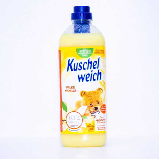 KUSCHELWEICH veļas mīkstinātājs Wilde Vanille (Dzeltens)1L 38 mazg. reizēm