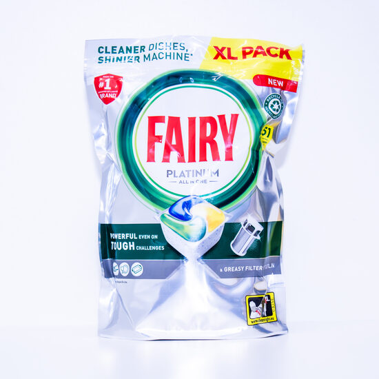 Fairy Platinum Lemon trauku mazgāšanas kapsulas (51 gab.)