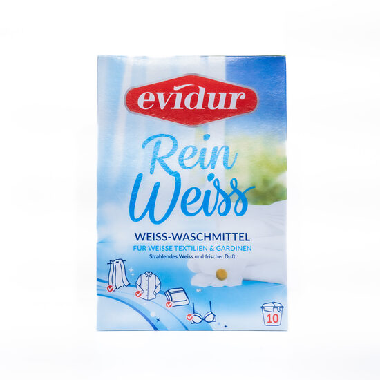 Evidur veļas pulveris baltai veļai, 600 g (10 mazgāšanas reizēm)