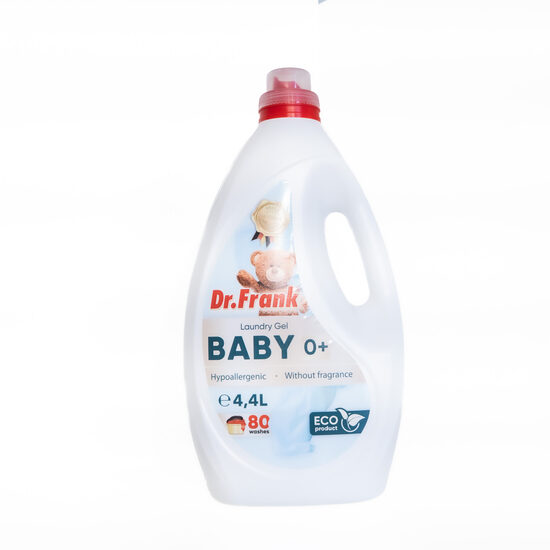 Dr. Frank Baby – šķidrais veļas mazgāšanas līdzeklis bērnu veļai, 4.4 L (80 mazgāšanas reizēm)