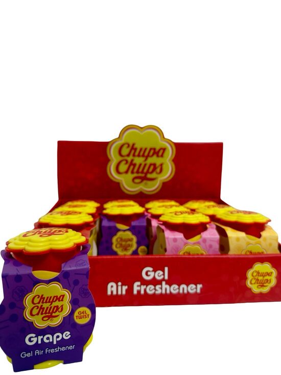 Chupa Chups želejveida gaisa atsvaidzinātājs „Grape” 73 g
