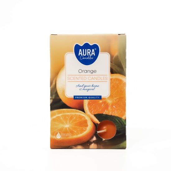 Aromātiskās sveces Aura Candles Orange