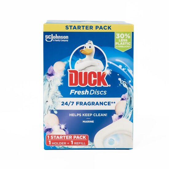 Duck Fresh Discs tualetes atsvaidzinātājs – Starter Pack (Marine)