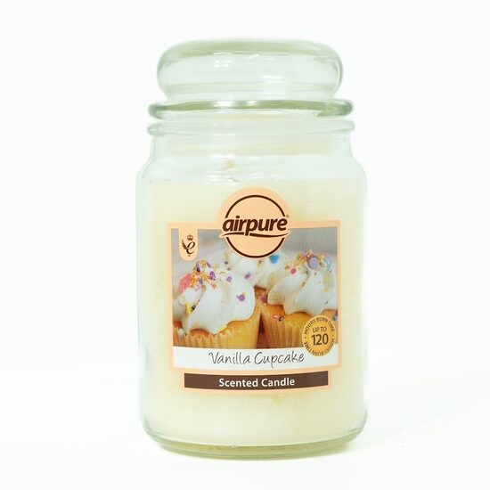 Airpure “Vanilla Cupcake” aromātiskā svece (līdz 120 h degšanas)